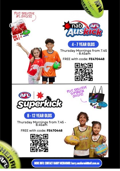 Get Your Kids Kicking Goals This Season – Free AFL Programs at Wentworth Point!