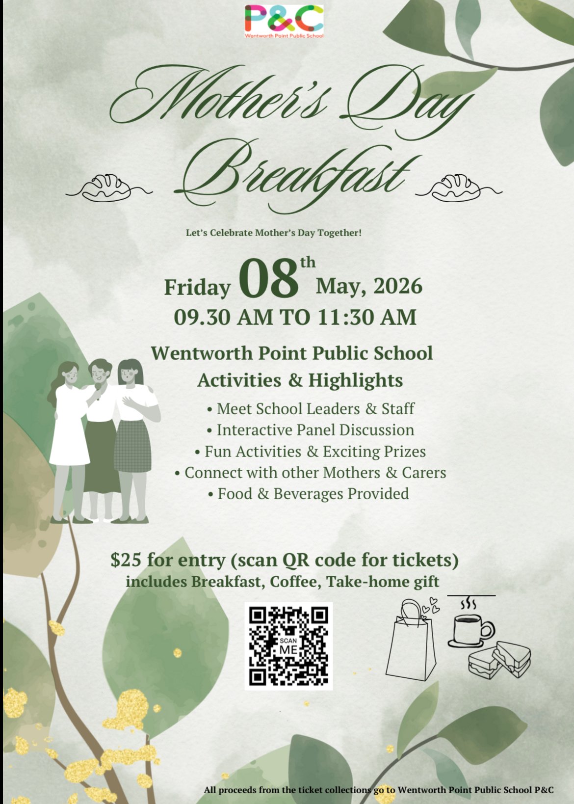 Mother’s Day Breakfast at Wentworth Point Public School